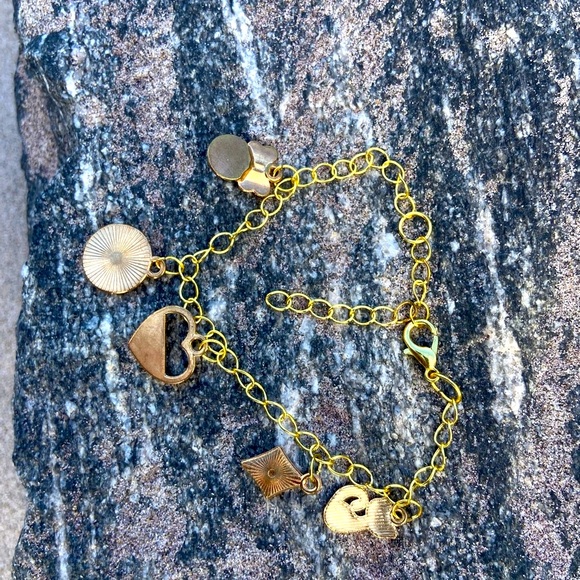 Gold Charm Bracelet - Handmade - Picture 4 of 6